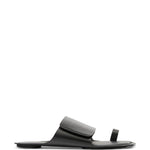 Sandali in pelle in nero Mm6 maison margiela - uomo 