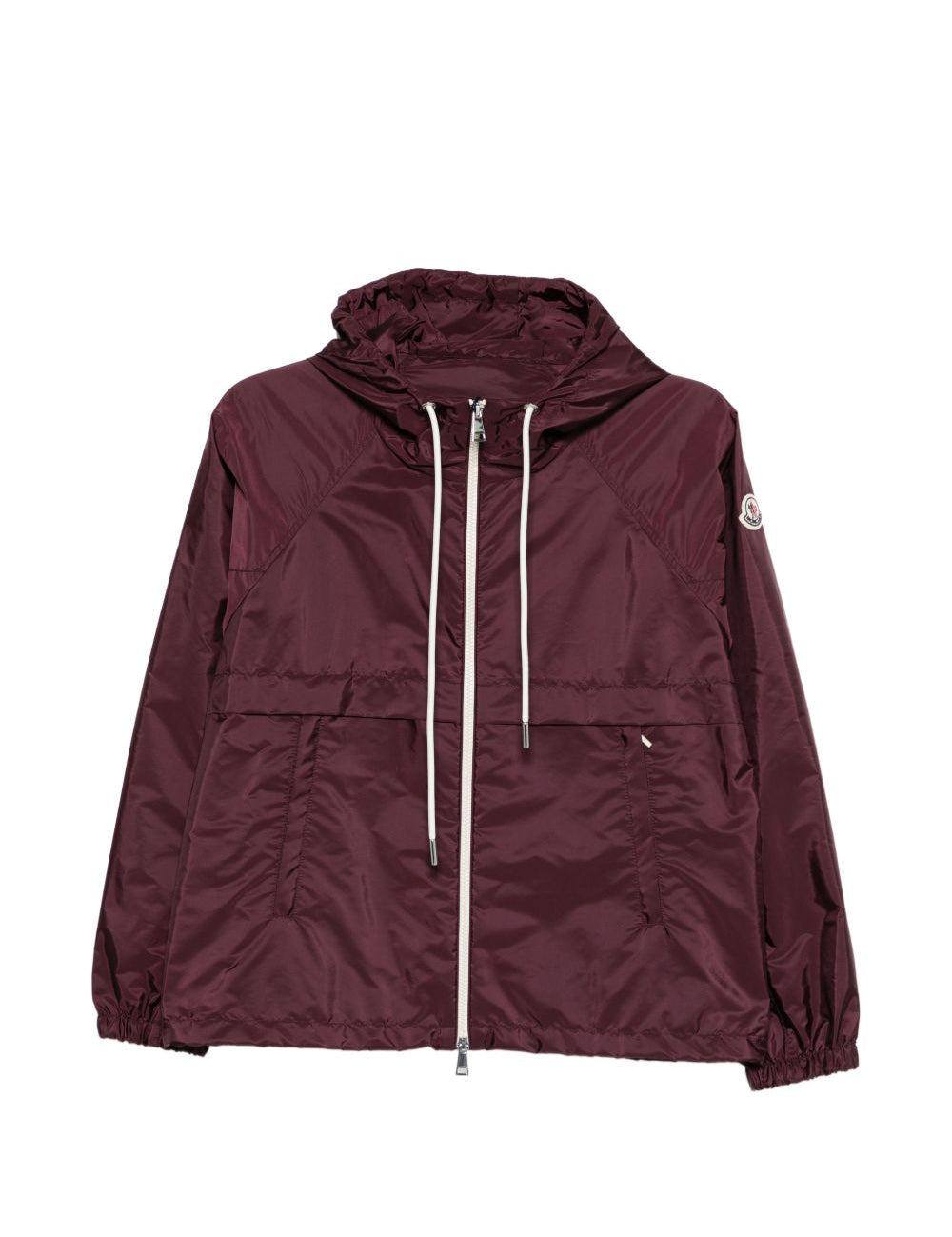 Giacca con cappuccio e zip Coquelicot in bordeaux Moncler - donna 