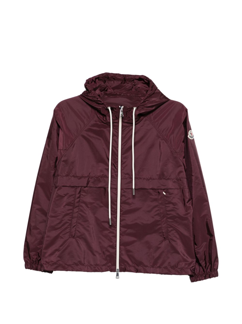 Giacca con cappuccio e zip Coquelicot in bordeaux Moncler - donna 