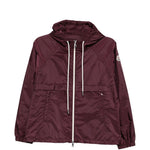 Giacca con cappuccio e zip Coquelicot in bordeaux Moncler - donna 