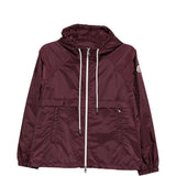Giacca con cappuccio e zip Coquelicot in bordeaux Moncler - donna 