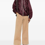 Giacca con cappuccio e zip Coquelicot in bordeaux Moncler - donna 
