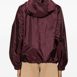 Giacca con cappuccio e zip Coquelicot in bordeaux Moncler - donna 