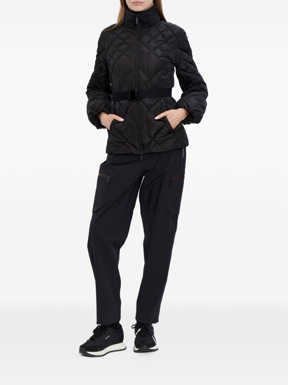 Giacca trapuntata in nero Moncler - donna 