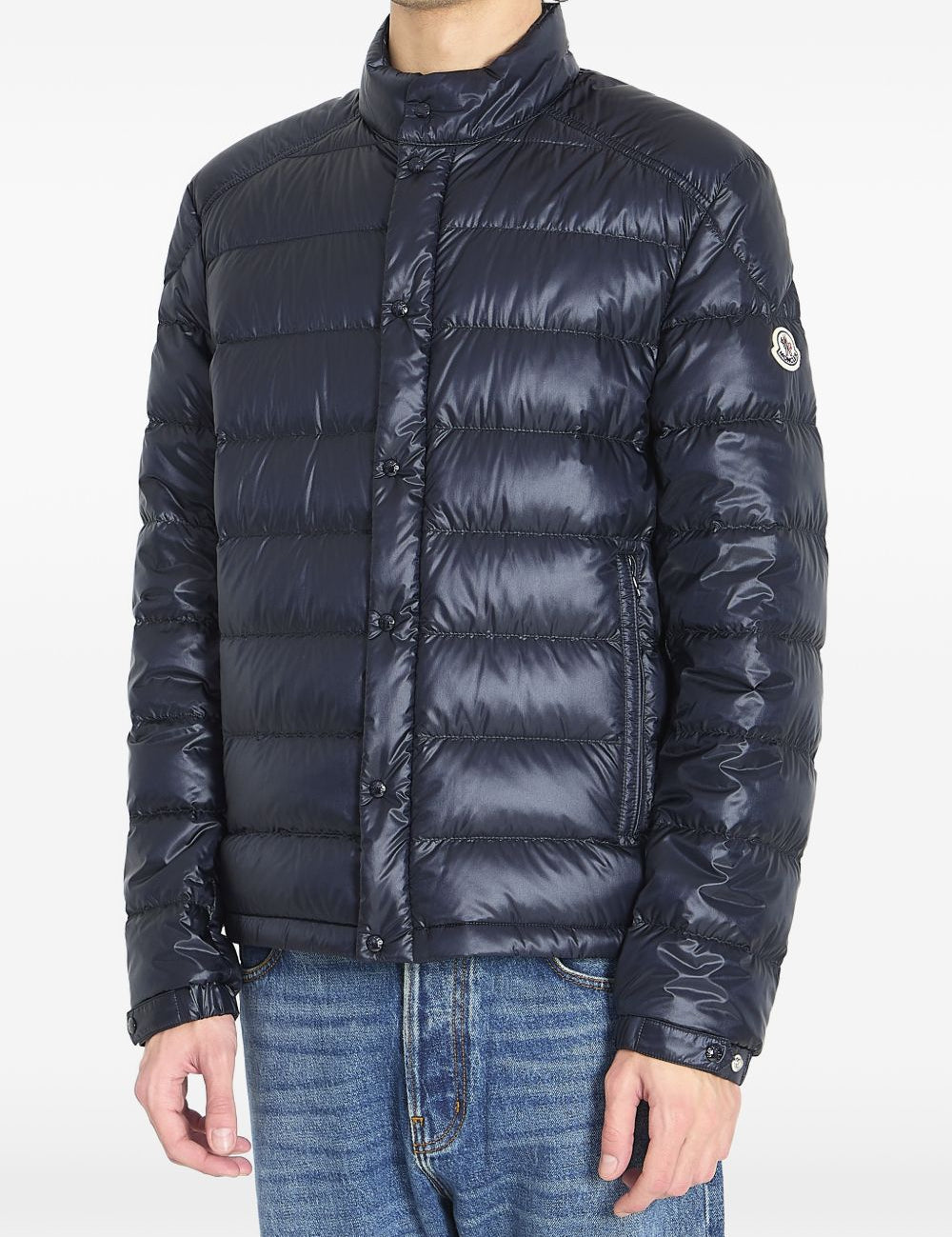 Piumino trapuntato in blu Moncler - uomo 