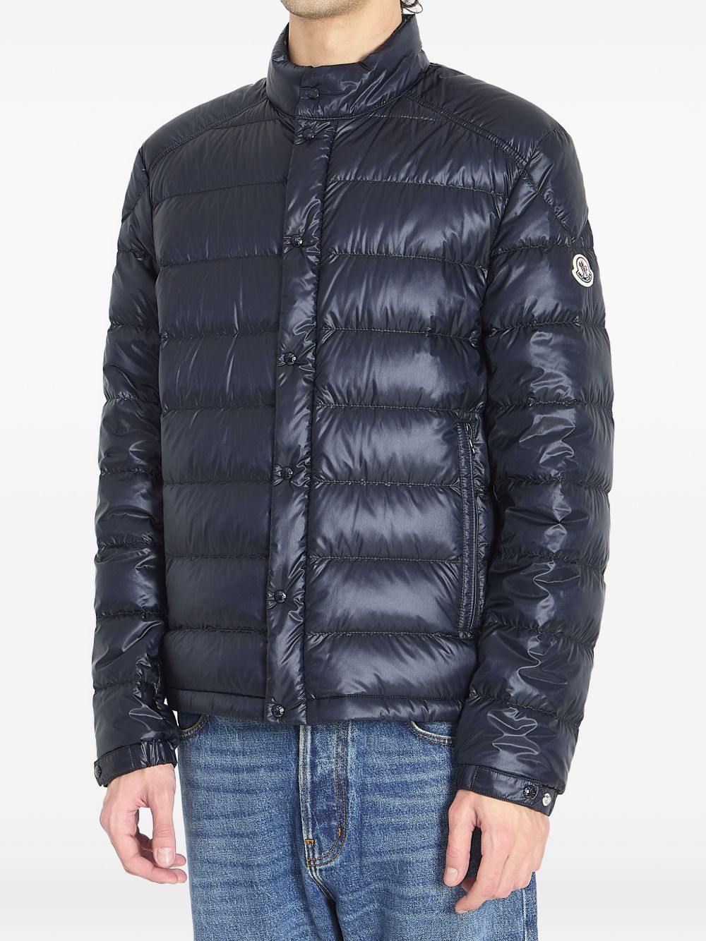 Piumino trapuntato in blu Moncler - uomo 