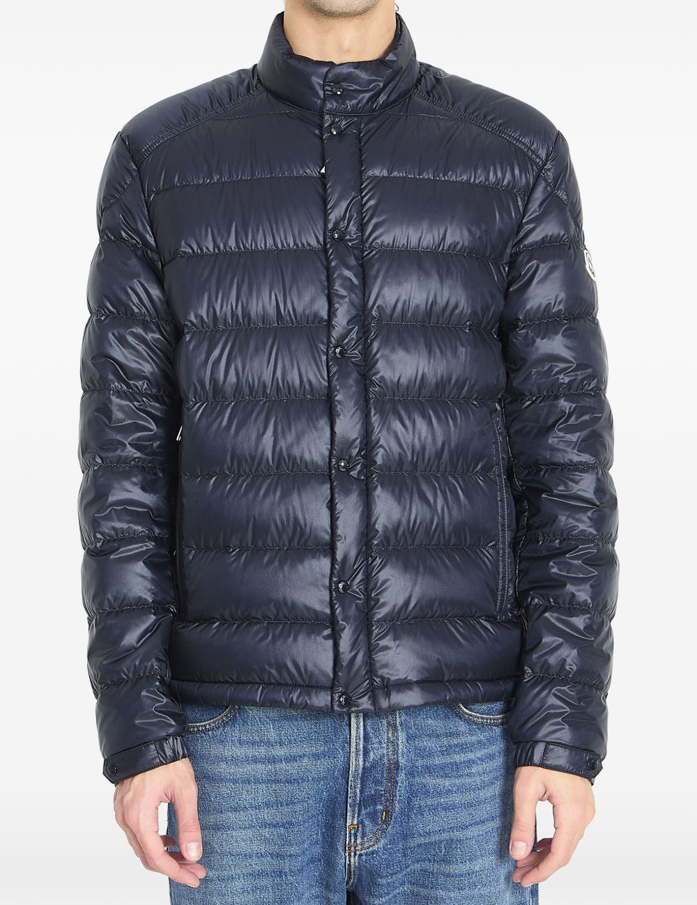 Piumino trapuntato in blu Moncler - uomo 