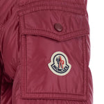 Piumino con cappuccio glesse in bordeaux Moncler - donna 