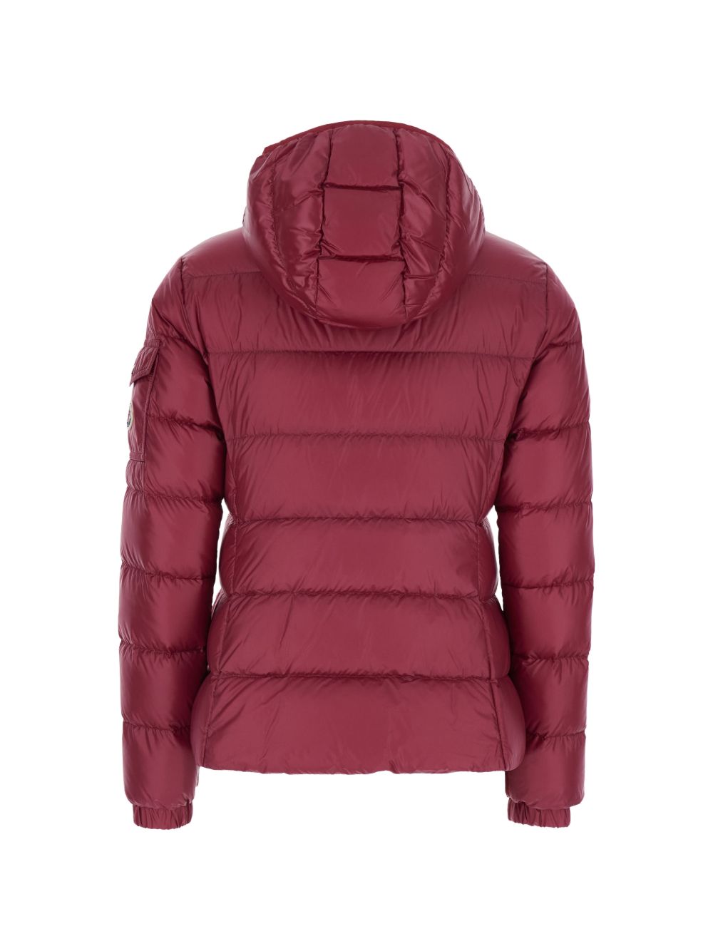 Piumino con cappuccio glesse in bordeaux Moncler - donna 