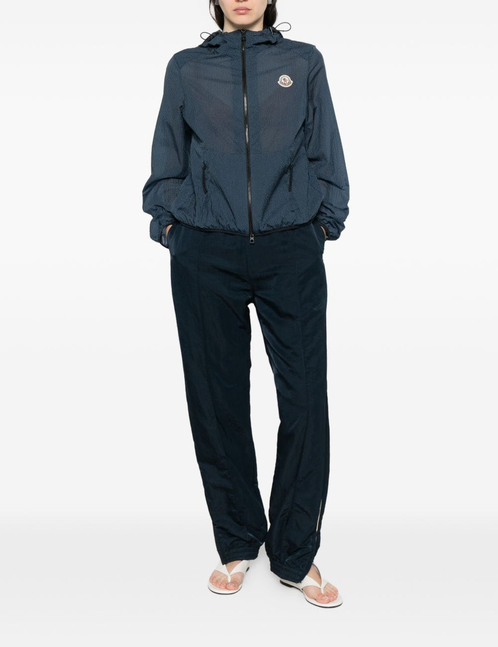 Giacca a vento Edasic con cappuccio in blu Moncler - donna 