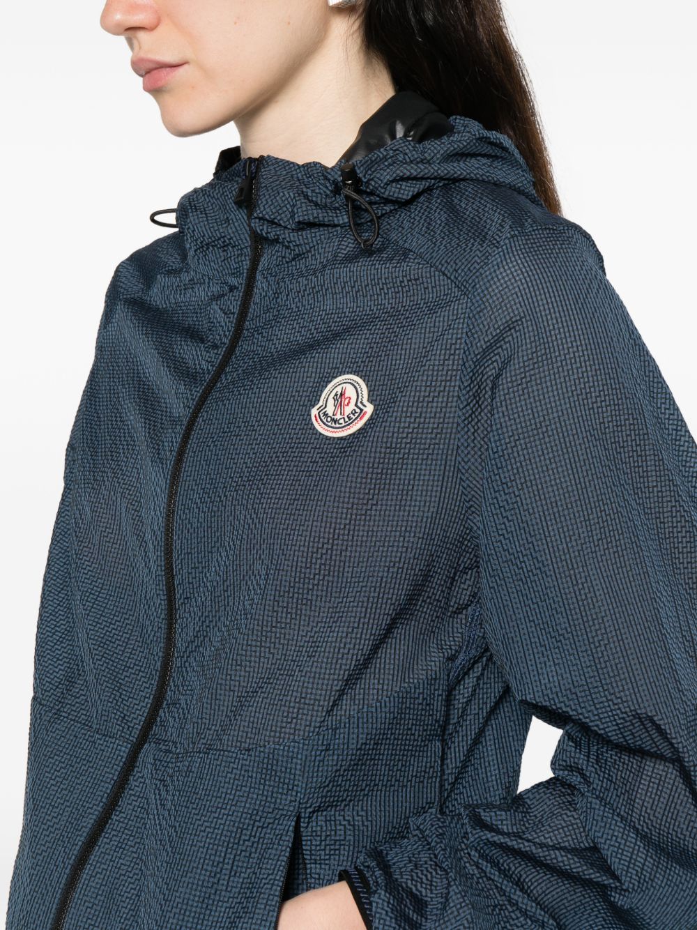 Giacca a vento Edasic con cappuccio in blu Moncler - donna 
