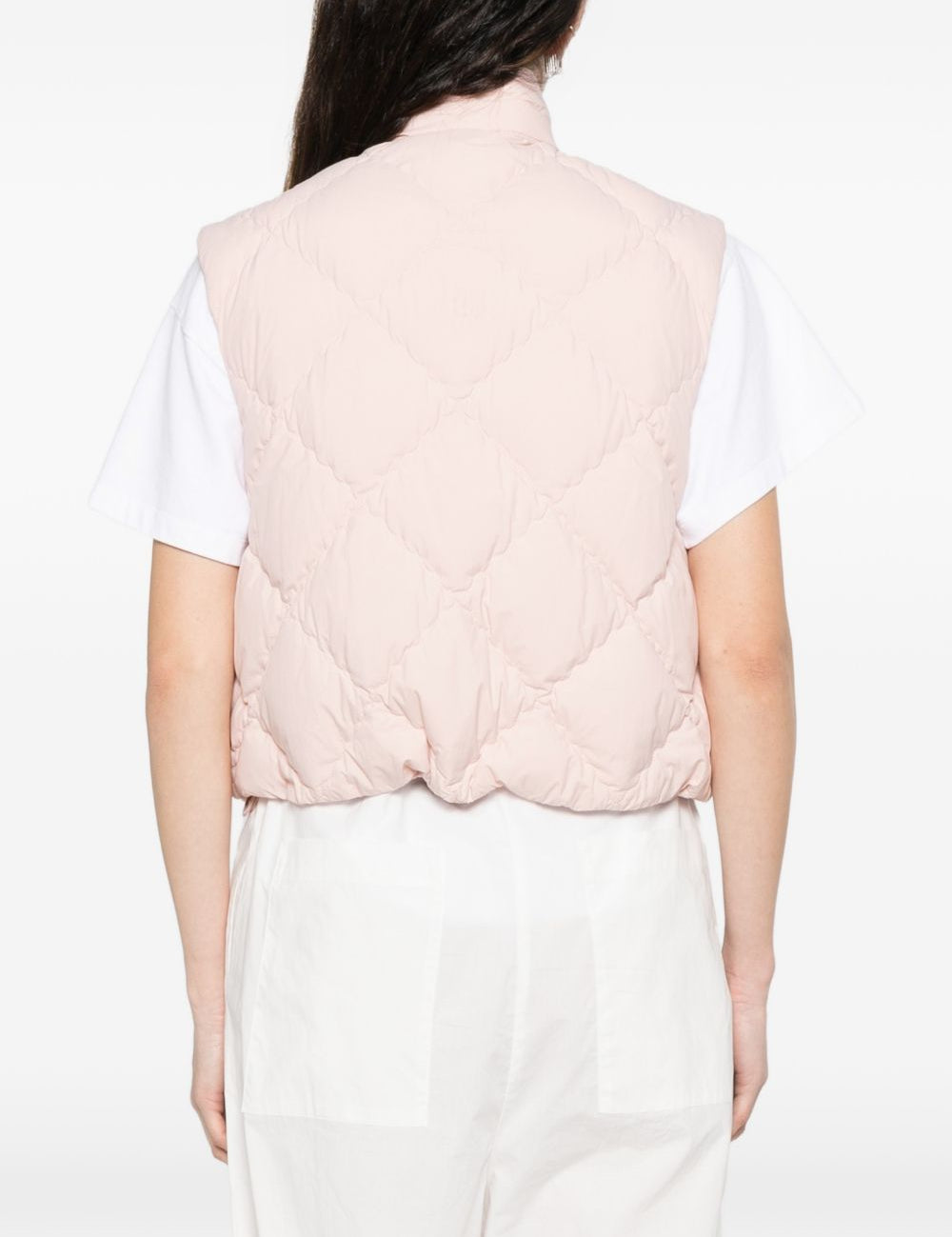 Gialet trapuntato bios in rosa Moncler - donna 