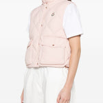 Gialet trapuntato bios in rosa Moncler - donna 