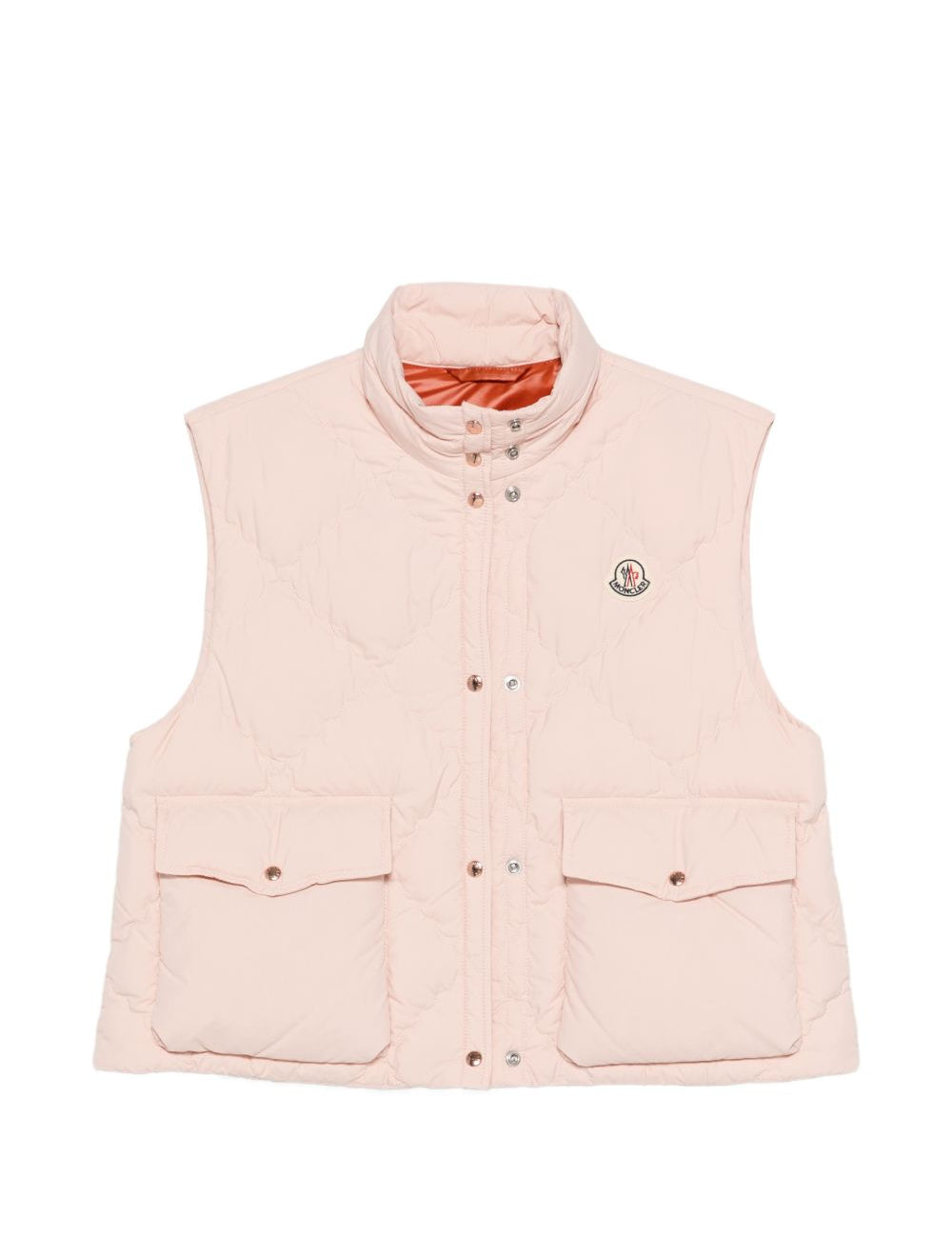 Gialet trapuntato bios in rosa Moncler - donna 