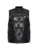 Moncler men's black padded gilet with logo patch