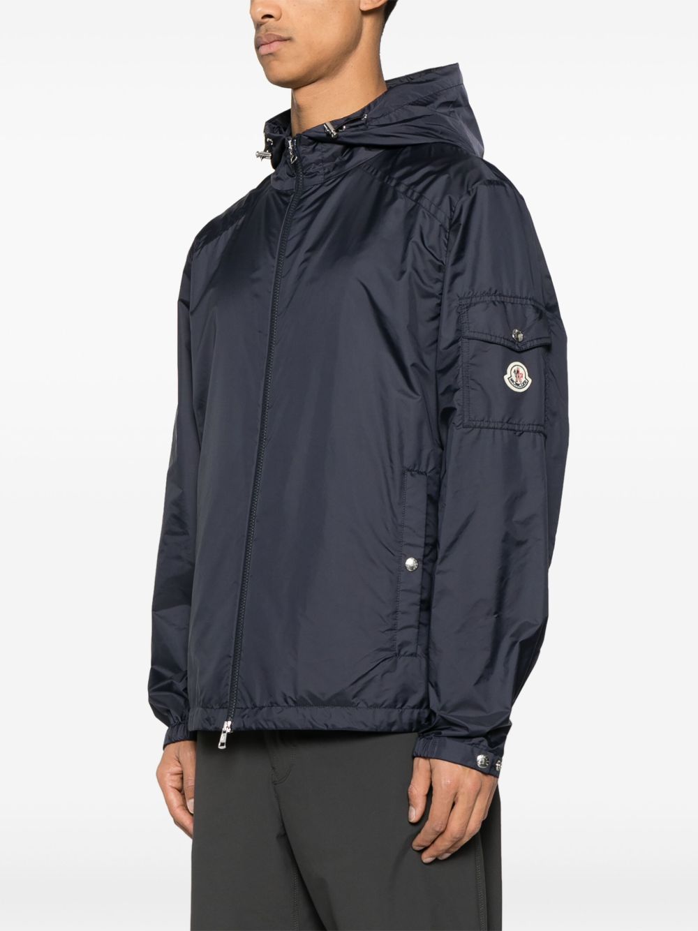 Giacca Etiache con cappuccio in blu Moncler - uomo 