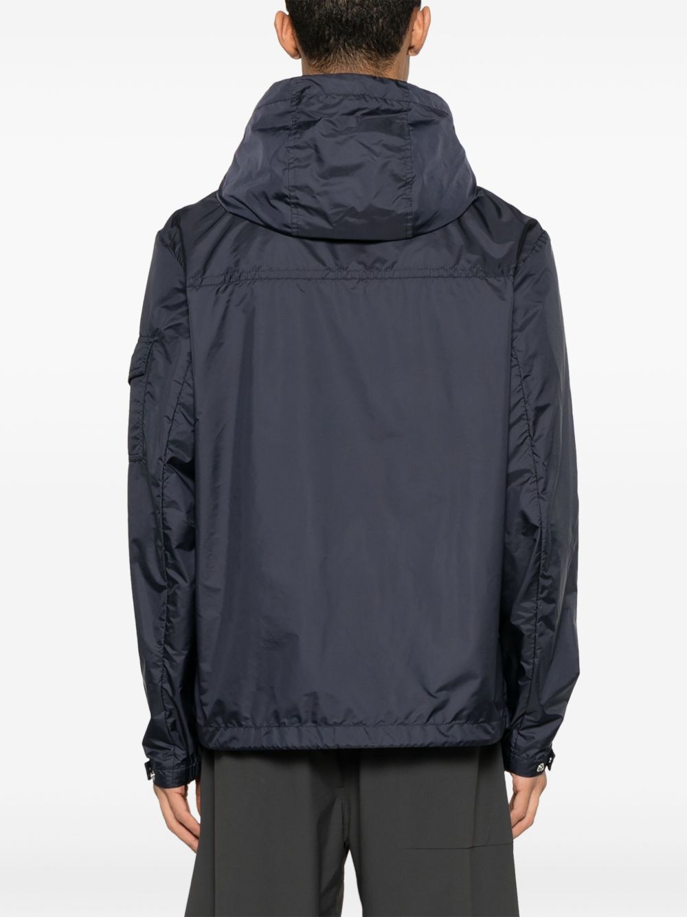 Giacca Etiache con cappuccio in blu Moncler - uomo 