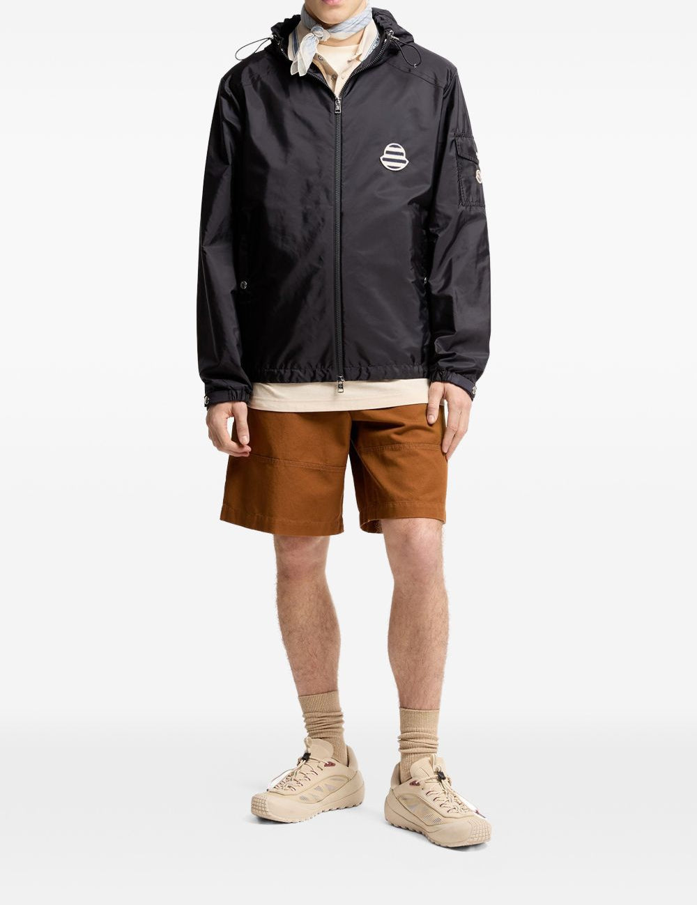 Giacca con cappuccio mornay in blu Moncler - uomo 