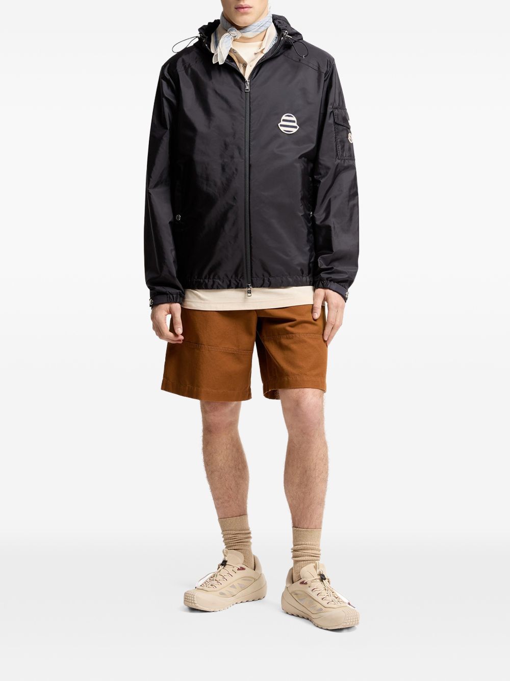 Giacca con cappuccio mornay in blu Moncler - uomo 