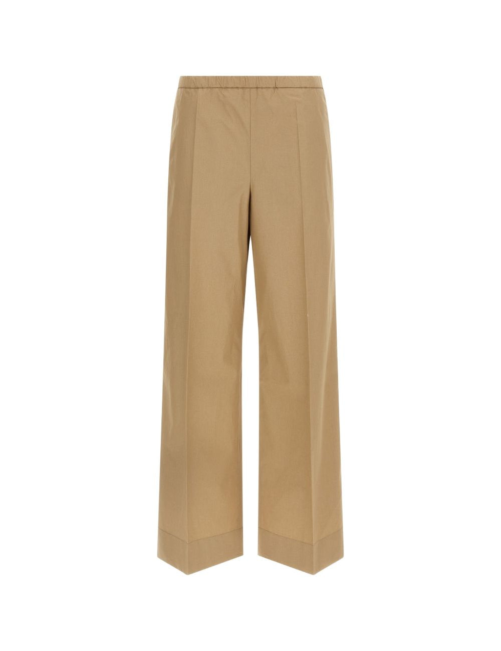 Pantaloni in popeline in beige Moncler - donna 