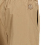 Pantaloni in popeline in beige Moncler - donna 