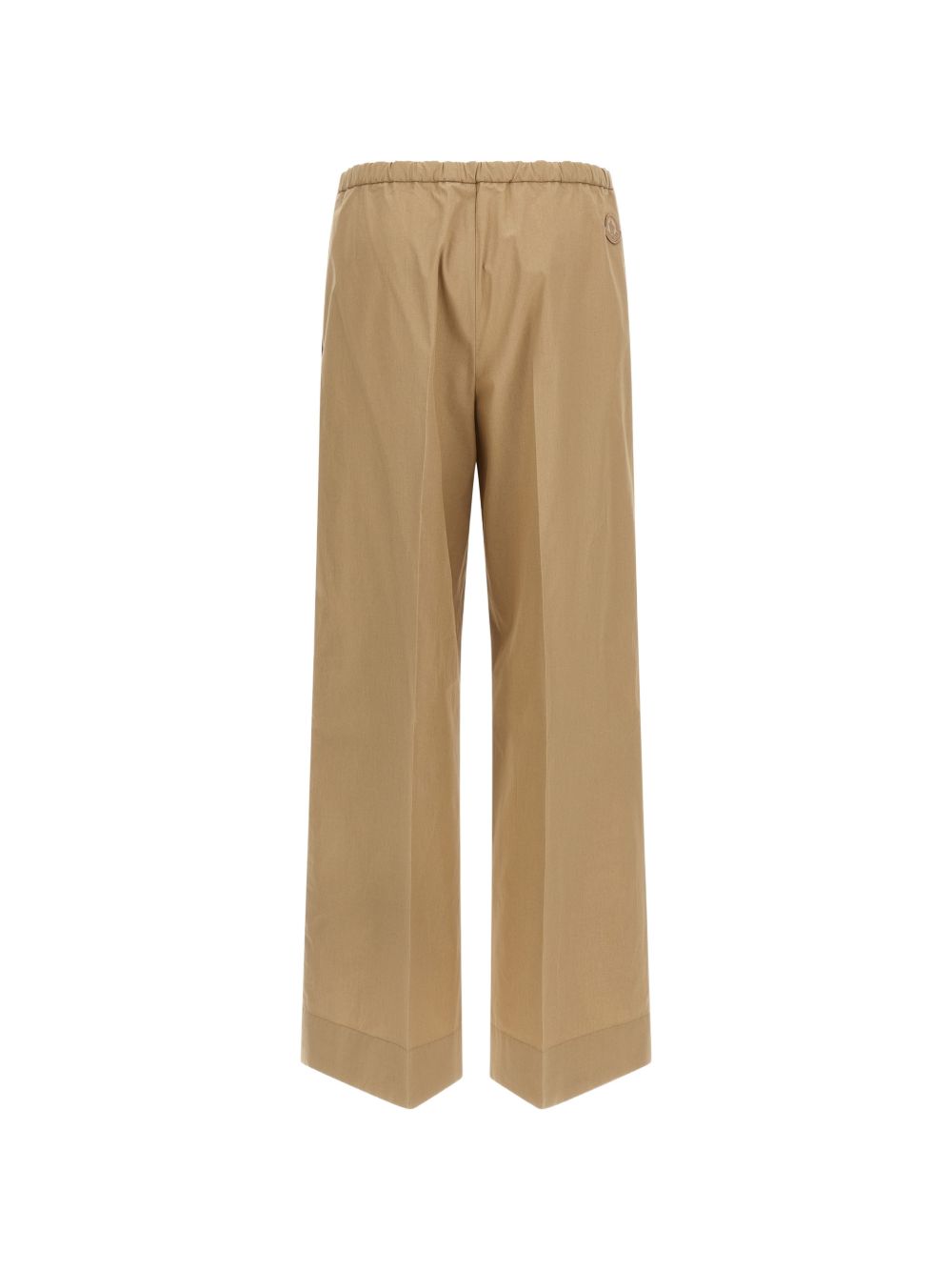 Pantaloni in popeline in beige Moncler - donna 