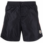 Costume da bagno con applicazione in blu Moncler - uomo 