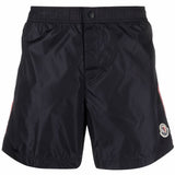 Costume da bagno con applicazione in blu Moncler - uomo 