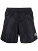 Costume da bagno con applicazione in blu Moncler - uomo