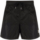 Costume da bagno con applicazione in nero Moncler - uomo 