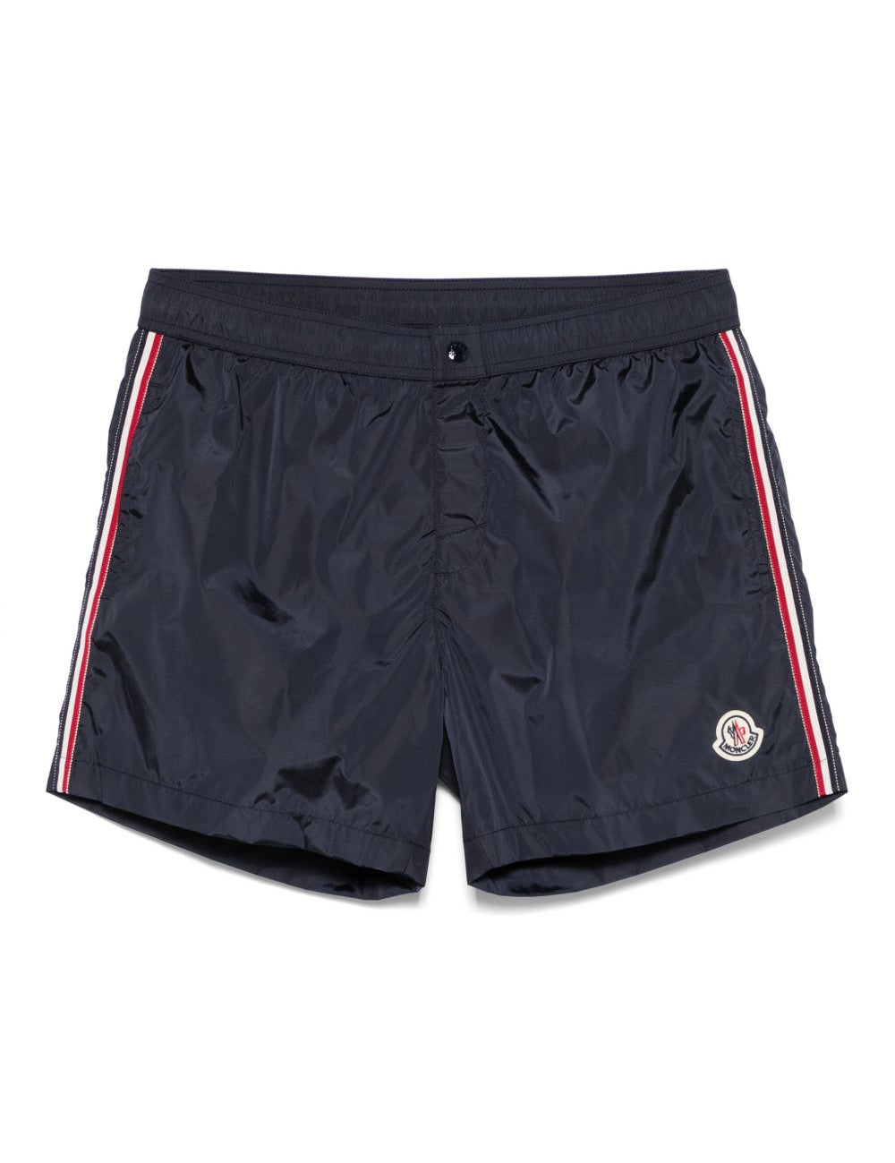 Costume da bagno con dettaglio a righe in blu Moncler - uomo 