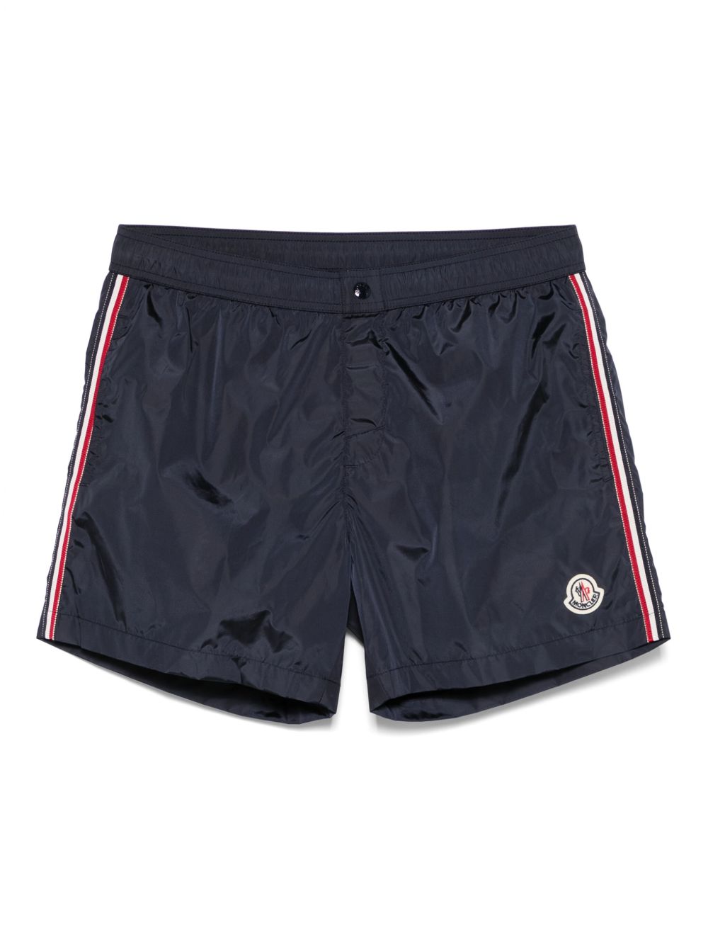 Costume da bagno con dettaglio a righe in blu Moncler - uomo 