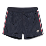 Costume da bagno con dettaglio a righe in blu Moncler - uomo 