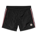 Costume da bagno a righe in nero Moncler - uomo 
