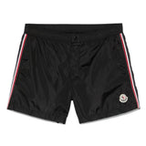 Costume da bagno a righe in nero Moncler - uomo 