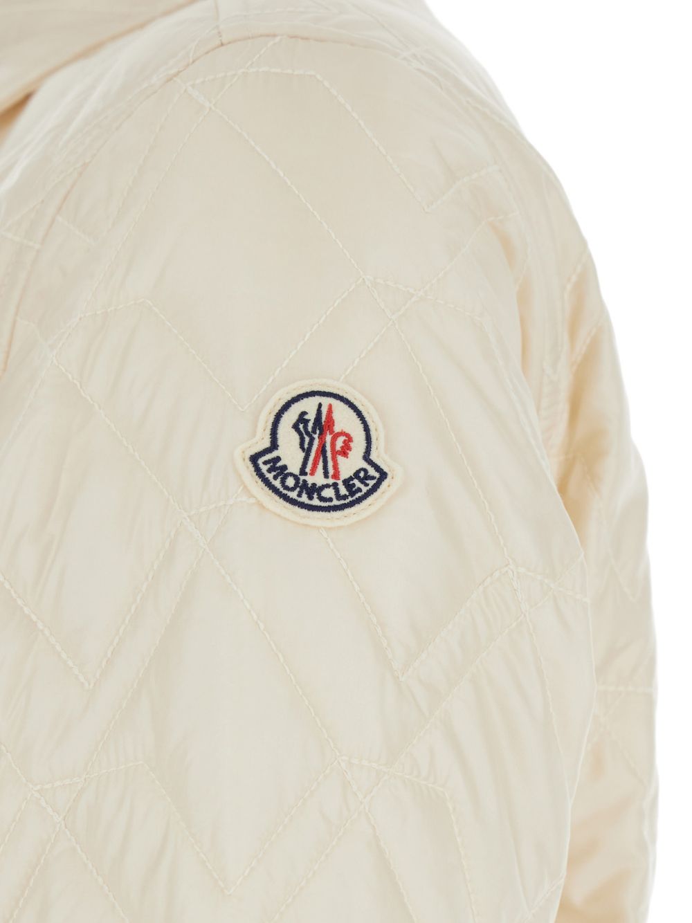 Giacca-camicia con design trapuntato in crema Moncler - donna 