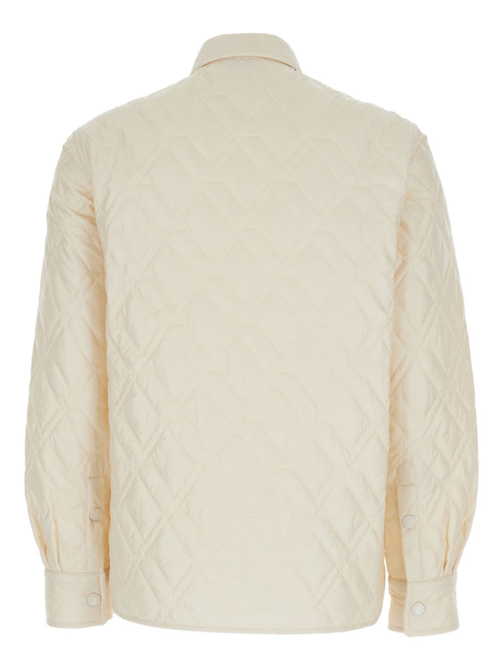 Giacca-camicia con design trapuntato in crema Moncler - donna 