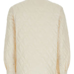 Giacca-camicia con design trapuntato in crema Moncler - donna 
