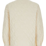 Giacca-camicia con design trapuntato in crema Moncler - donna 