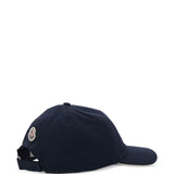 Cappello da baseball con logo in blu Moncler - unisex 