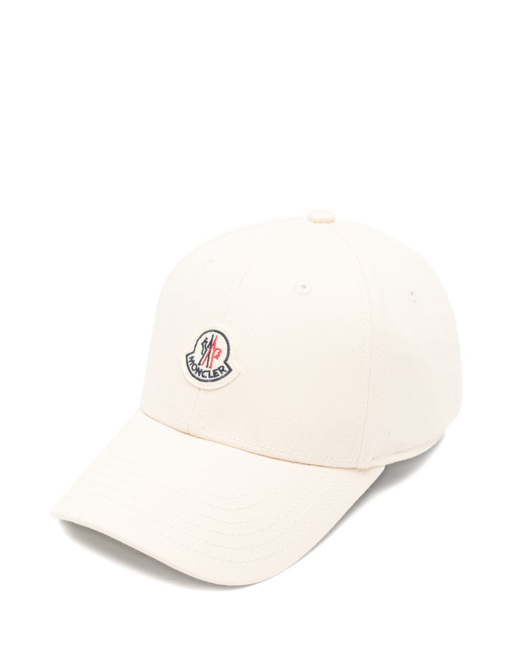 Cappello da baseball con applicazione logo in bianco Moncler - unisex 