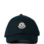 Cappello da baseball con applicazione logo in bianco Moncler - unisex 
