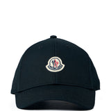 Cappello da baseball con applicazione logo in bianco Moncler - unisex 