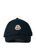 Moncler white logo patch baseball cap - unisex