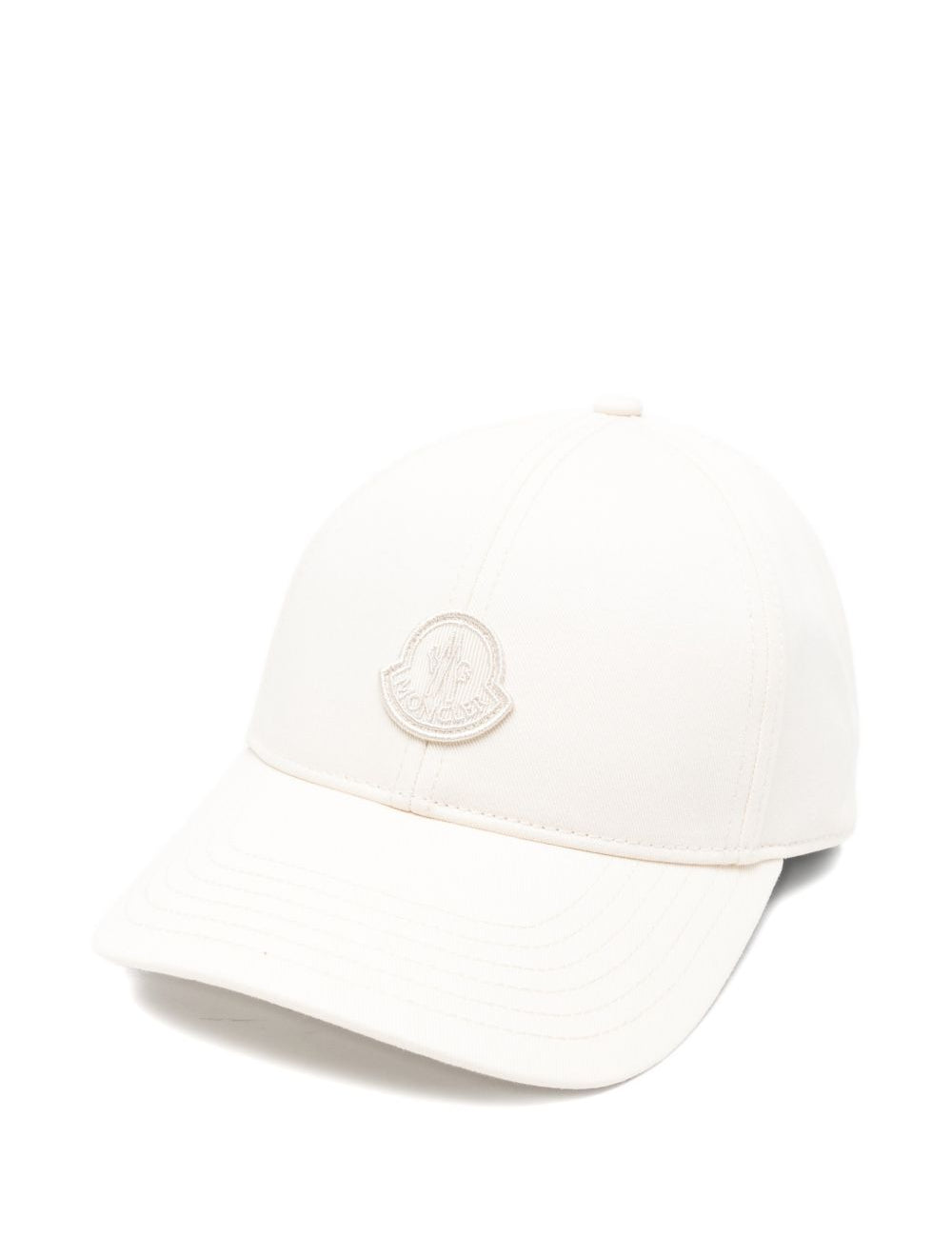 Cappello da baseball con logo in avorio Moncler - donna 