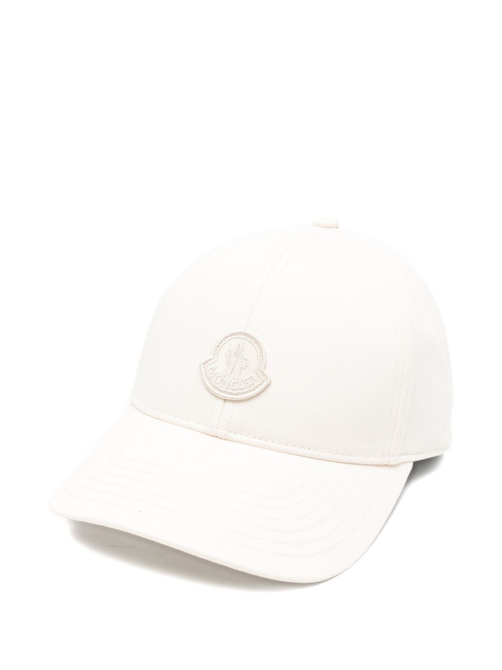 Cappello da baseball con logo in avorio Moncler - donna 