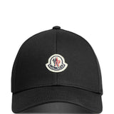 Cappello da baseball con applicazione logo in nero Moncler - uomo 