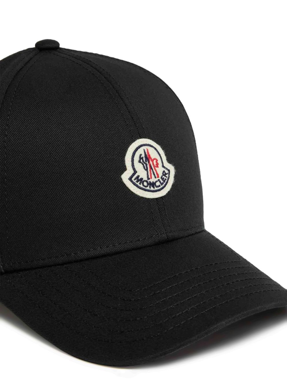 Cappello da baseball con applicazione logo in nero Moncler - uomo 