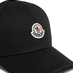 Cappello da baseball con applicazione logo in nero Moncler - uomo 