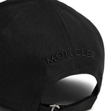Cappello da baseball con applicazione logo in nero Moncler - uomo 